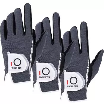 Golf Set of Synthetic Tear Fiber Mesh Quick Abrasion All Weather Golf Gloves Men s Gloves, 3, Suede-like Leather, Resistant, Cloth, Material,