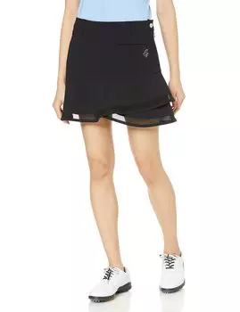 Golf Skirt Flare Type Sweat Absorbent Quick Drying UV Care Stretch Crystal High Quality Luxury DGWTJE00 BK00 61 [DESCENTE GOLF] [LUXE COLLECTION]