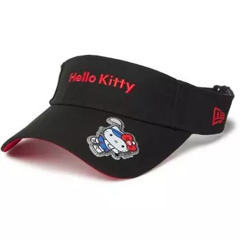 Golf Sun Visor Sun Visor Long Visor HELLO KITTY 14348593 Black OSFM [New Era] Women s