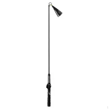 Golf Swing Practice Rod with Tassel Ergonomic Handle for Tempo Control Long Shaft