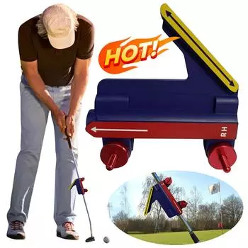 Golf Swing Precision Trainer Golf Swing Path Guides Instant Swing Feedback Golf Swing Trajectory Trainer Golfer Training Aid красный
