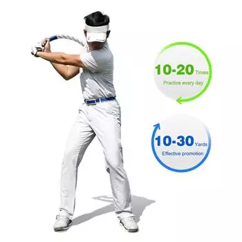 Golf Swing Rope Golf Swing Practice Rope Anti Slip Grip Golf Training Rope Portable Golf Assistance Exercises Rope for Beginners белый