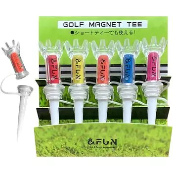 Golf Tee 2WAY Magnetic Tee Long Tee Short Tee Standard Tee & &FUN (80mm)