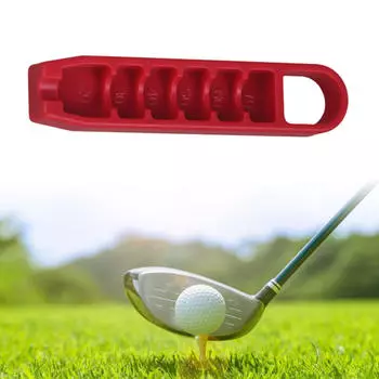 Golf Tee Height Adjuster Easy to Use Measuring Device Gift Elevator красный