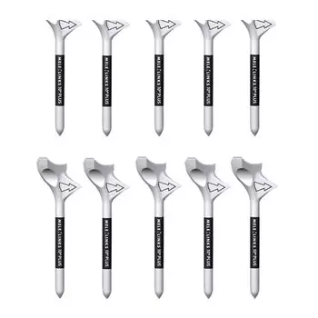 Golf Tee Reduces Friction Rotation Increases Ball Speed Popular Practice Beginner Golf Diagonal Tee Set of 10 10° IF-GF0277
