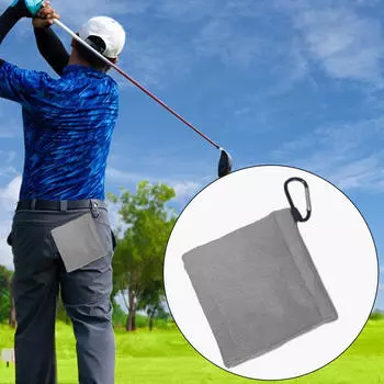 Полотенца для гольфа для сумок Полотенце для сумок с зажимом Подарочные Микрофибра Мелкая уборка Telescopic Buckle