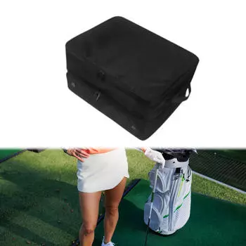 Golf Trunk Organizer Locker Multifunction Gift for Men Double Layer Portable Shoes Bag Large