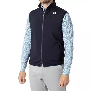 Golf TWINSOF Water Repellent Full Zip Wind Vest Navy [Footjoy] Men s тёмно-синий