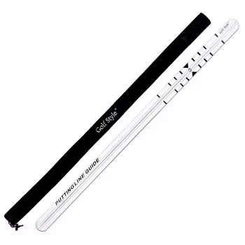 GolfStyle Putter Training Rail Golf Practice Golf Training Оборудование для тренировок по гольфу Putter Оборудование для тренировок по гольфу Putting Внутренний коврик для паттера на открытом воздухе Putter Rail Golf серебряный
