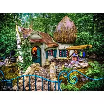 Голландия Эфтелинг парк 5D DIY Алмазная картина Вышивка Алмазная вышивка крестом 20X30CM