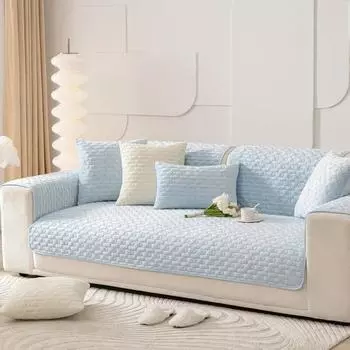 Голландский бархатный чехол для дивана, утепленная нескользящая подушка для дивана для гостиной, мягкий универсальный осенне-зимний чехол, подлокотник, спинка, полотенце 70x70cm 1pcs