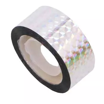 Голографическая лента Ehime Shiko, набор из 3 рулонов, серебристая, HOT-S