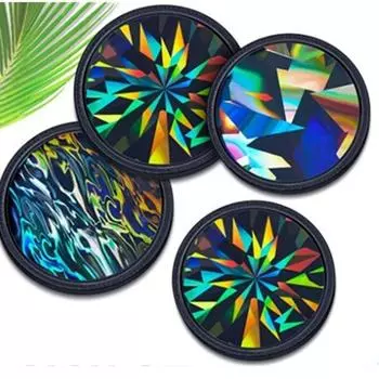 Голографическая смола лазерная подставка форма DIY круглые силиконовые формы силиконовая подставка форма кухня style 4