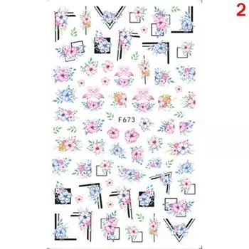 Голографические бабочки, ногти, маникюр, наклейки, цветы, украшения ногтей as the picture