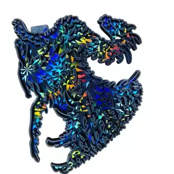 Голографические формы для рукоделия «сделай сам», силиконовые формы для украшения стен, силиконовый материал в форме дракона, подходит для украшения стен чёрный