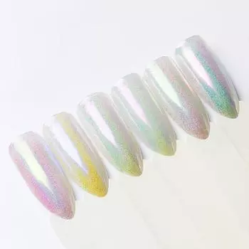 Голографический блестящий порошок, голографическое зеркало для ногтей, хромированный пигмент, пыль, УФ-гель-лак, украшения «сделай сам»