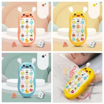 Голосовая игрушка Электронная детская игрушка для сотового телефона Моделирование управления телефоном Музыкальная игрушка для сна Младенец красный