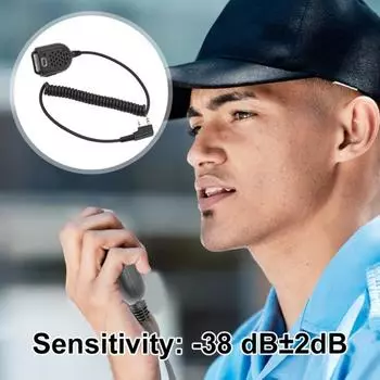 Голосовая связь PTT LED плечевой динамик микрофон портативный микрофон для рации 5R