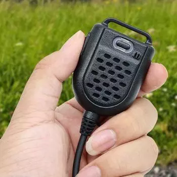 Голосовая связь PTT LED плечевой динамик микрофон портативный микрофон для рации 5R 888S чувствительный микрофон звук стабильный уровень звукового давления аудио чёрный