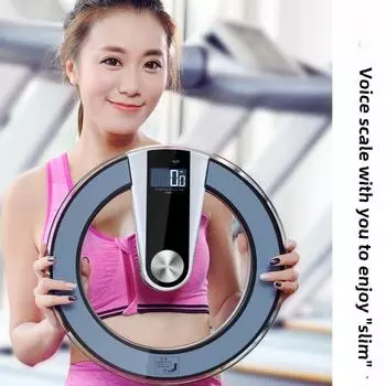 Голосовое стекло Бытовая электронная голосовая трансляция Утолщенные стеклянные весы 355*39mm