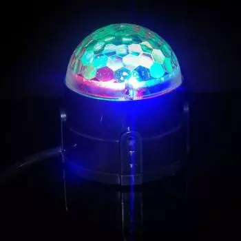 Голосовое управление RGB светодиодные сценические лампы Crystal Magic Ball звуковое управление лазерный сценический эффект свет вечеринка диско клуб DJ свет Прямая поставка EU Plug