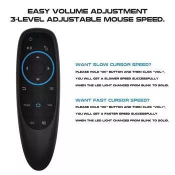 Голосовой помощник Air Mouse Remote 2.4Ghz Mini Wireless Android TV Control & Learning Microphone для компьютера PC Android TV