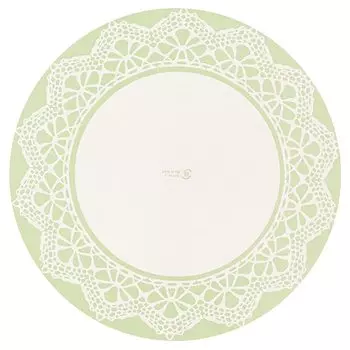 ГОЛОВКИ Сделано в Японии Диаметр противня для торта Serene Lace Paper Шифоновый торт Целый торт Круглый 50 штук ГОЛОВКИ 19.8 см Лоток-M SRN-RTM зелёный