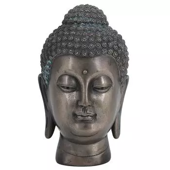 Голова Будды из смолы, статуэтка, украшение, буддийские принадлежности, украшение для дома, столешницы, гостиной
