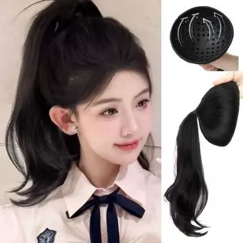 Голова для создания пучка, мешок для волос, пушистый шар, резинка для волос, хвостик, части волос для женщин