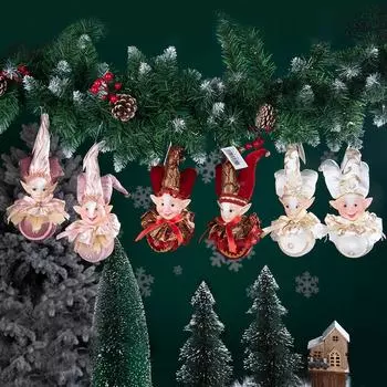 Голова Эльфийки, Рождественские украшения, Рождественские куклы Эльфы, Украшение Комнаты Эльфов, Домашние Украшения, Подвески На Рождественскую Елку, С Новым Годом