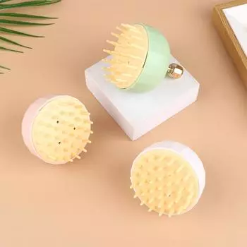 Голова Круглая Голова Ванна Спа Шампунь Чистый Массаж Щетка Моющая Расческа Здоровье Уход