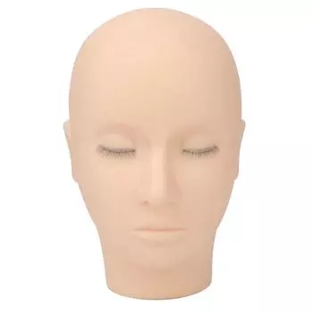 Голова манекена для ресниц, 3 слоя, безопасный мягкий силикон, высокая имитация, практическая головка для салона красоты