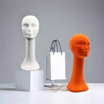 Голова манекена многоразовый парик шляпа шарф очки ювелирные изделия стенд держатель DIY рисунок салон фото реквизит голова портрет оранжевый