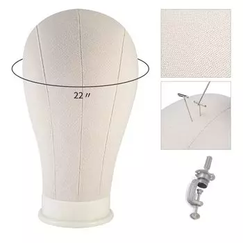Голова манекена Neverland Beauty, безликая голова из холста, стильная демонстрационная подставка для стрижки волос, подставка для парика, подставка для шляпы, игла для вставки, доступная голова белый