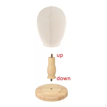 Голова манекена/стойка для шляп, отдельно стоящая профессиональная универсальная подставка для парика для детских волос светло-коричневого