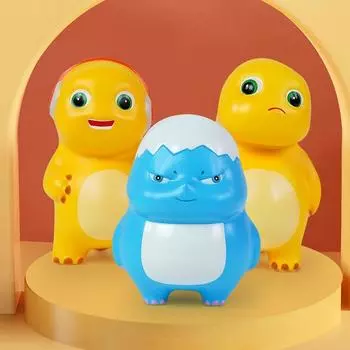 Голова наклонена Маленький Молочный Дракон Щепотка Музыка Высокомерный Детеныш Дракона Декомпрессионная Игрушка Кукла Медленный Отскок Маленький Молочный Дракон Игрушка Маленький Молочный Дракон A