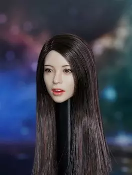 Голова резьба красота голова скульптура азиатская красота голова резьба подходит 12 дюймов женская фигурка 1/6