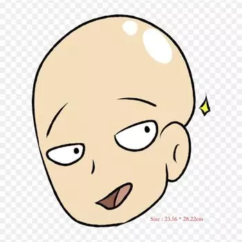 Голова Сайтамы Сайтама, железные нашивки для DIY, теплопередающая одежда, термопереносные наклейки, декоративная печать