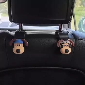 Голова собаки крючок на спинку сиденья автомобиля авто 3D трехмерное украшение на заднее сиденье автомобиля декоративные аксессуары для интерьера