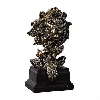 Голова статуи, скульптура животного, украшение для спальни Bronze