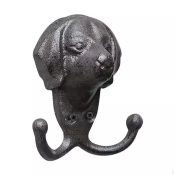 Голова животного Настенный крючок для ключей, халатов, вешалки для ванной комнаты, кухни, деревенский стиль Deer