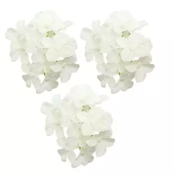 Головка цветка гортензии Домашнее украшение Букет Сделай сам Материалы ручной работы Для праздничного украшения Аксессуары белый