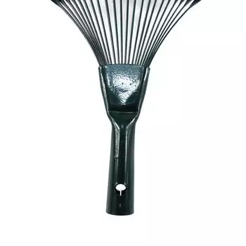 Головка для кустарниковых граблей с 22 зубьями, садовый инструмент, в форме метлы для травы, стальная проволока, нетоксичная, для сельского хозяйства, лиственная, высокоуглеродистая сталь