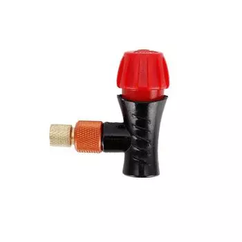 Головка клапана насоса для велосипедного воздуха, адаптер для накачивания CO2, головка газового насоса, быстрая надувная головка для накачивания велосипеда, совместимая с Presta Schrader