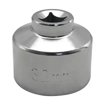 Головка масляного фильтра 32 мм, замена низкопрофильного ключа масляного фильтра для VW, GM, , BMW, Polaris, RGB20S standard (16+128) серебряный