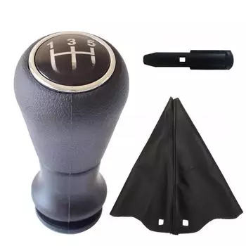 Головка переключения передач 5-ступенчатой механической коробки передач для Peugeot 106 107 206 406 307, Citron Saxo C1 C2 C4. SK-Peugeot09 5R Speed серебряный