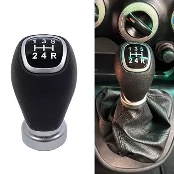 Головка ручки переключения передач 5-ступенчатой механической коробки передач для Hyundai I10 I20 2014-2020 / Kia Rio 5 2012-2015 43711-B4020 чёрный