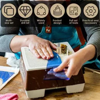 Головка шлифовального сверла для стекла, камня, витражей, алмазная шлифовальная головка 1 3/4 1/4 для стекла, камня, керамики, шлифовальных инструментов