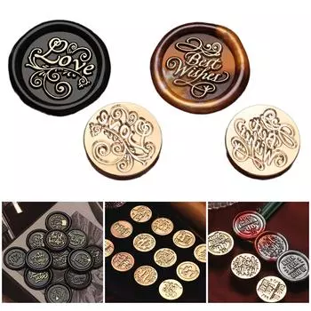 Головка штампа Brasses Герметизация Головка штампа Wax Stamp Head Emboss Герметизация Wax Scrapbooking Stamp Head Замена головки штампа Wax Seal Stamp C