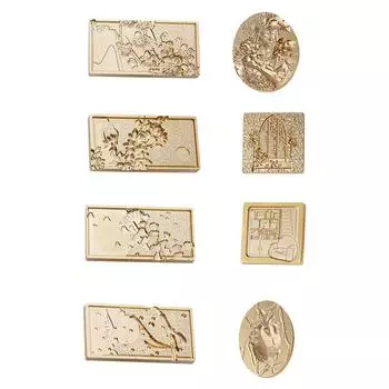 Головка штампа «сделай сам», многофункциональная металлическая восковая головка для уплотнения зерна для упаковки, скрапбукинга B